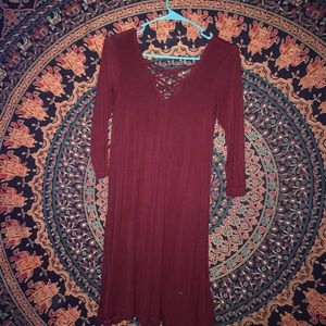 Burgundy Dress
